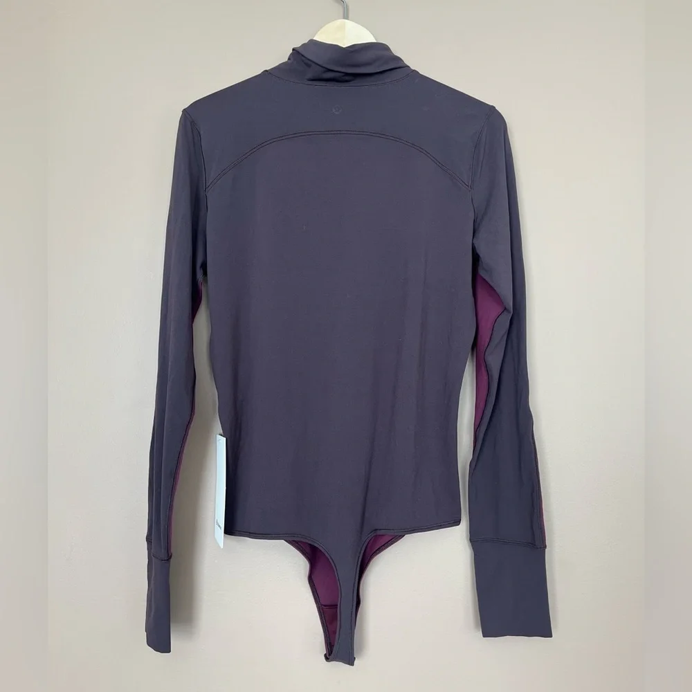 {Lululemon} Rest Refined Bodysuit in Garnet / Sequoia - Womens Large - NWT - Picture 4 of 11